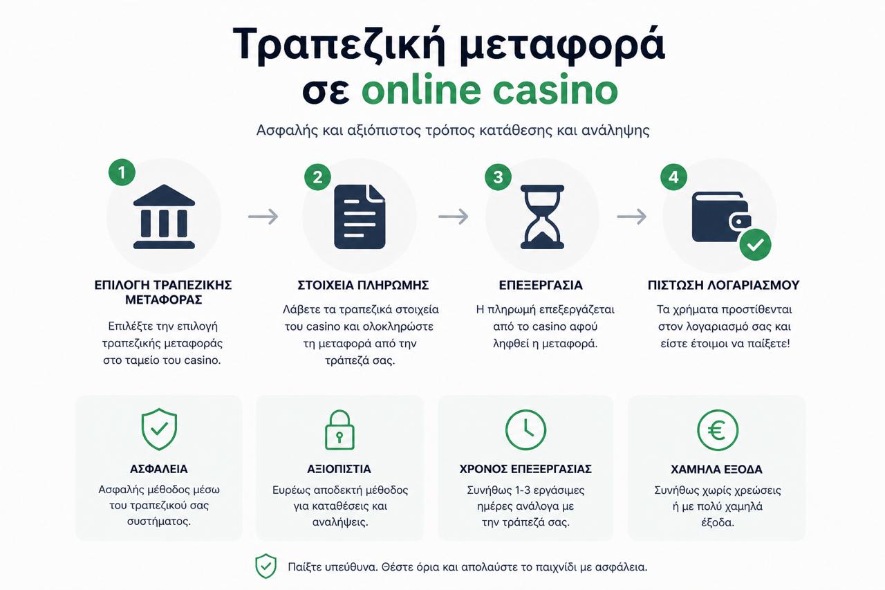 Τραπεζική μεταφορά σε online casino