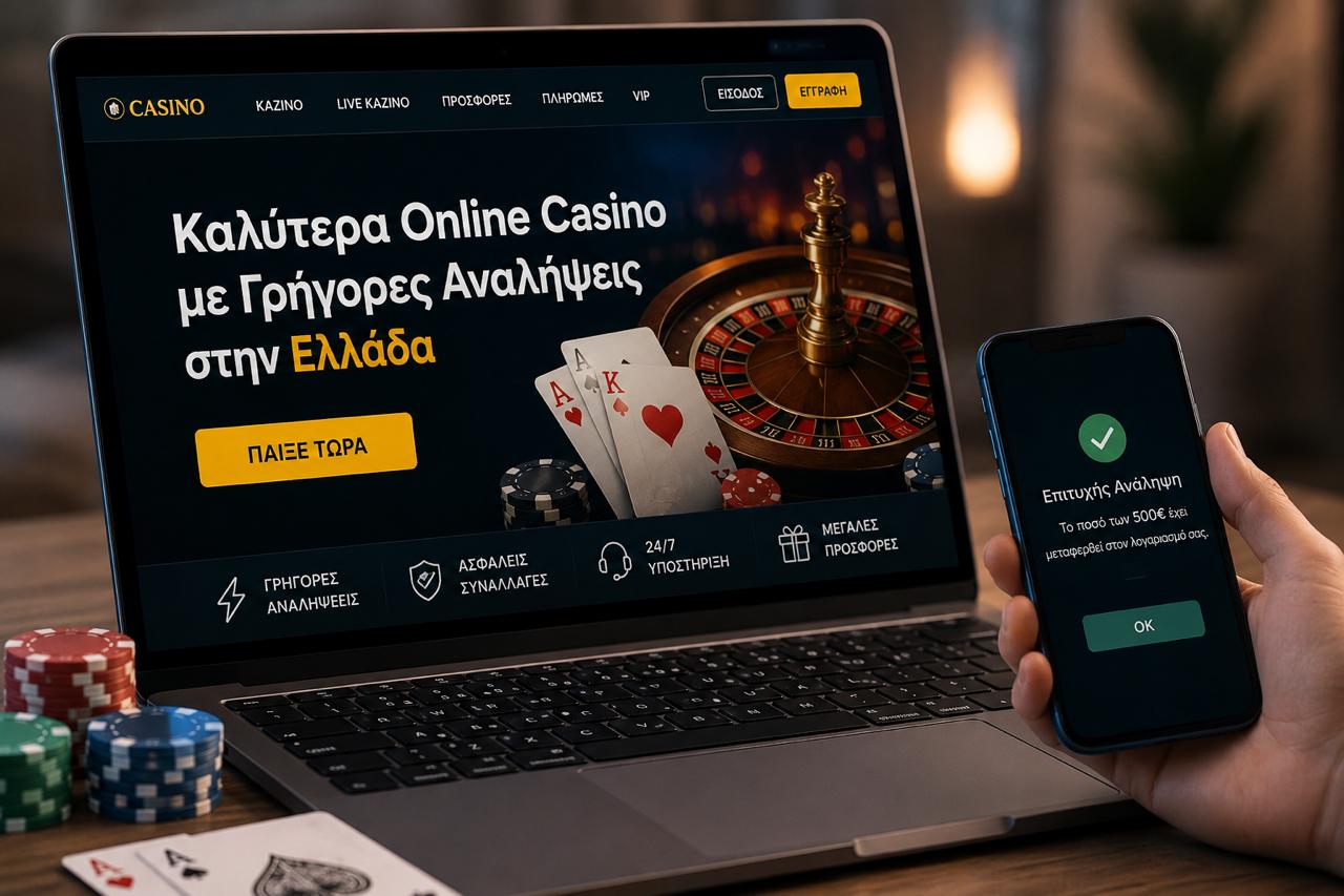 Καλύτερα Online Casino με Γρήγορες Αναλήψεις στην Ελλάδα